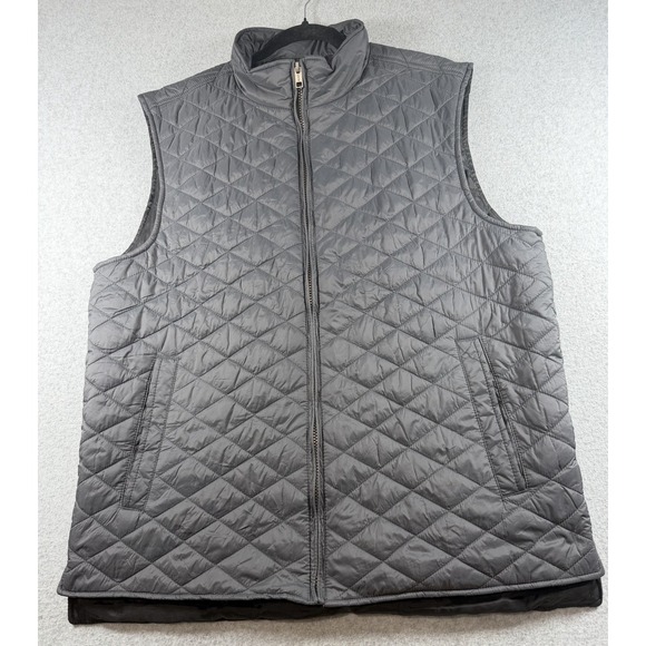 Weatherproof Other - Weatherproof Vintage Men's Diamond Quilted Puffer Vest Gray Size L Cabincore